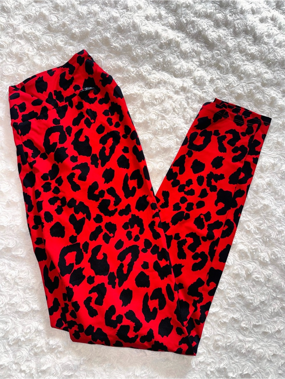 Lici Fit Red Leopard Print Leggings